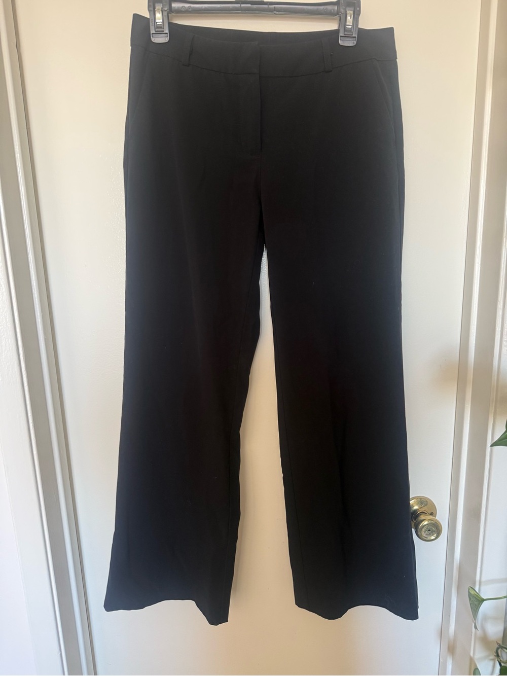 New York & Company Stretch Black Dress Pants Size 4 Tall Bootcut Trouser